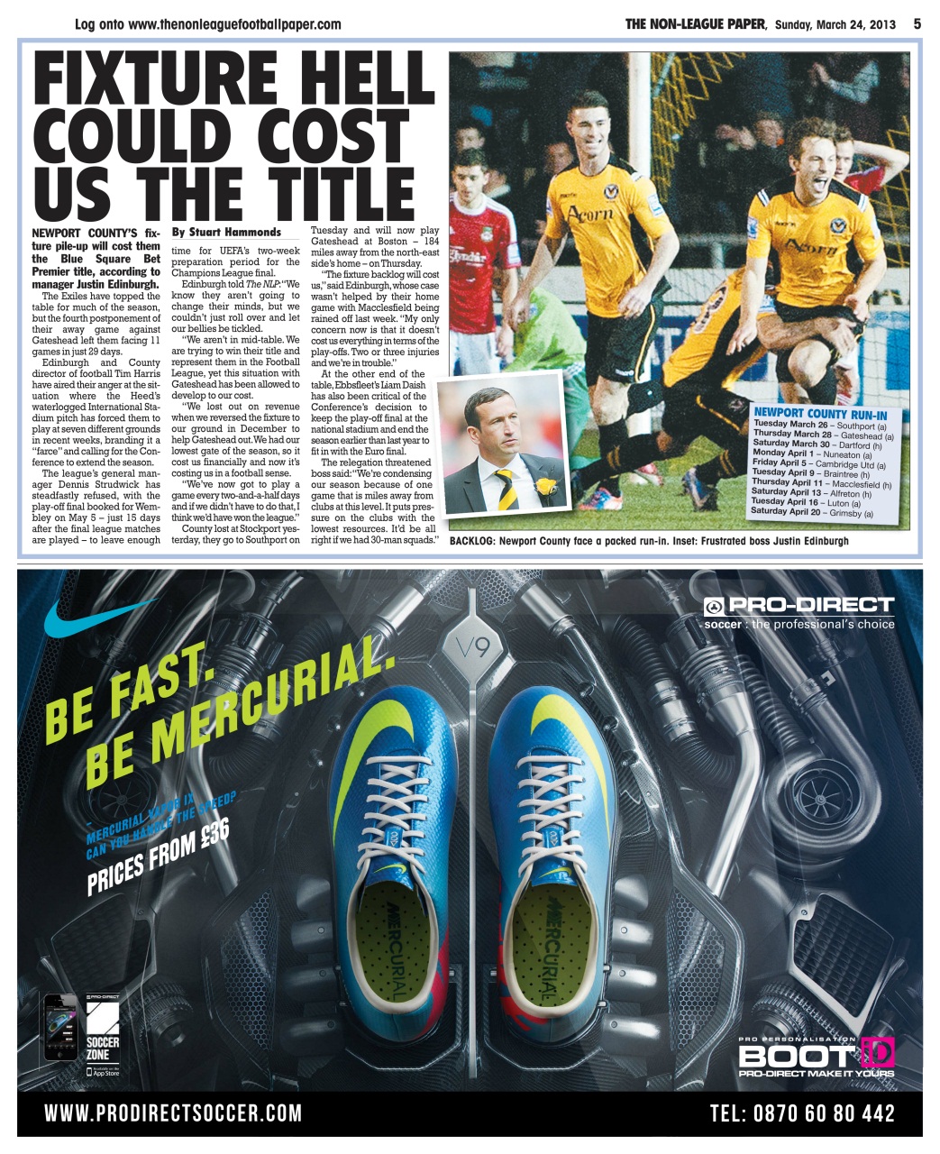 The Non-League Football Paper Preview Pages