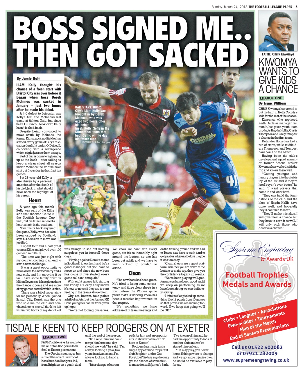 The Football League Paper Preview Pages