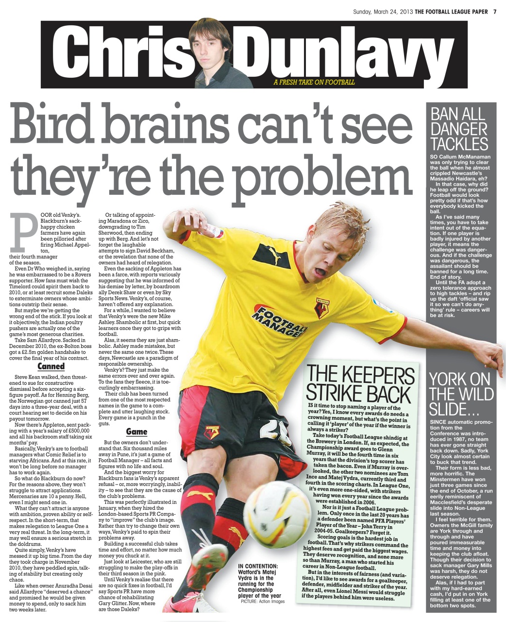 The Football League Paper Preview Pages