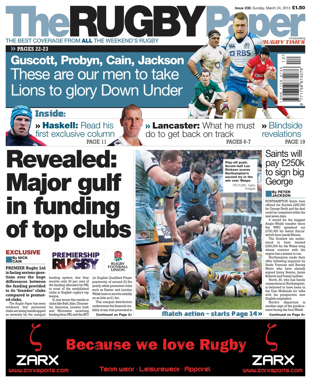 The Rugby Paper Preview Pages