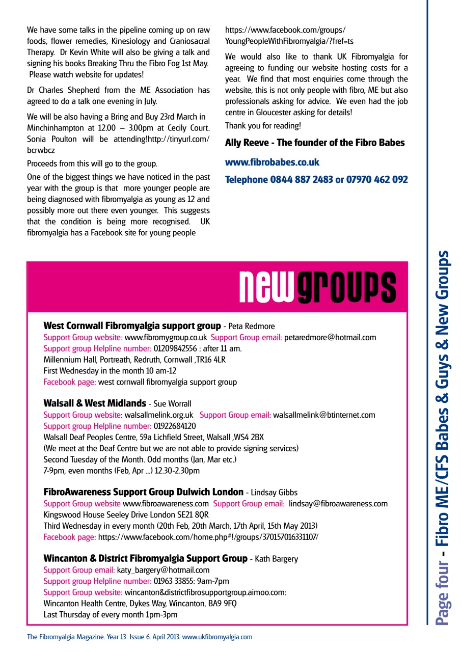 Fibromyalgia Magazine Preview Pages