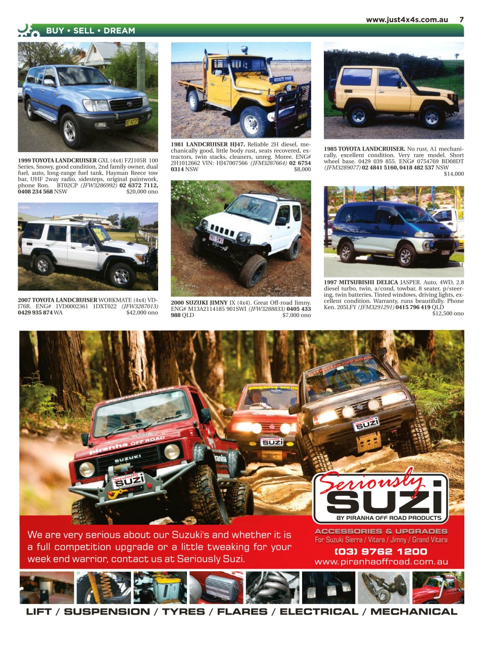 JUST 4X4S Preview Pages