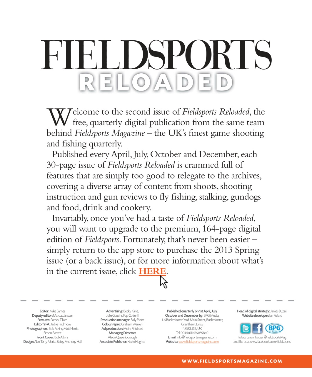 Fieldsports Journal Preview Pages