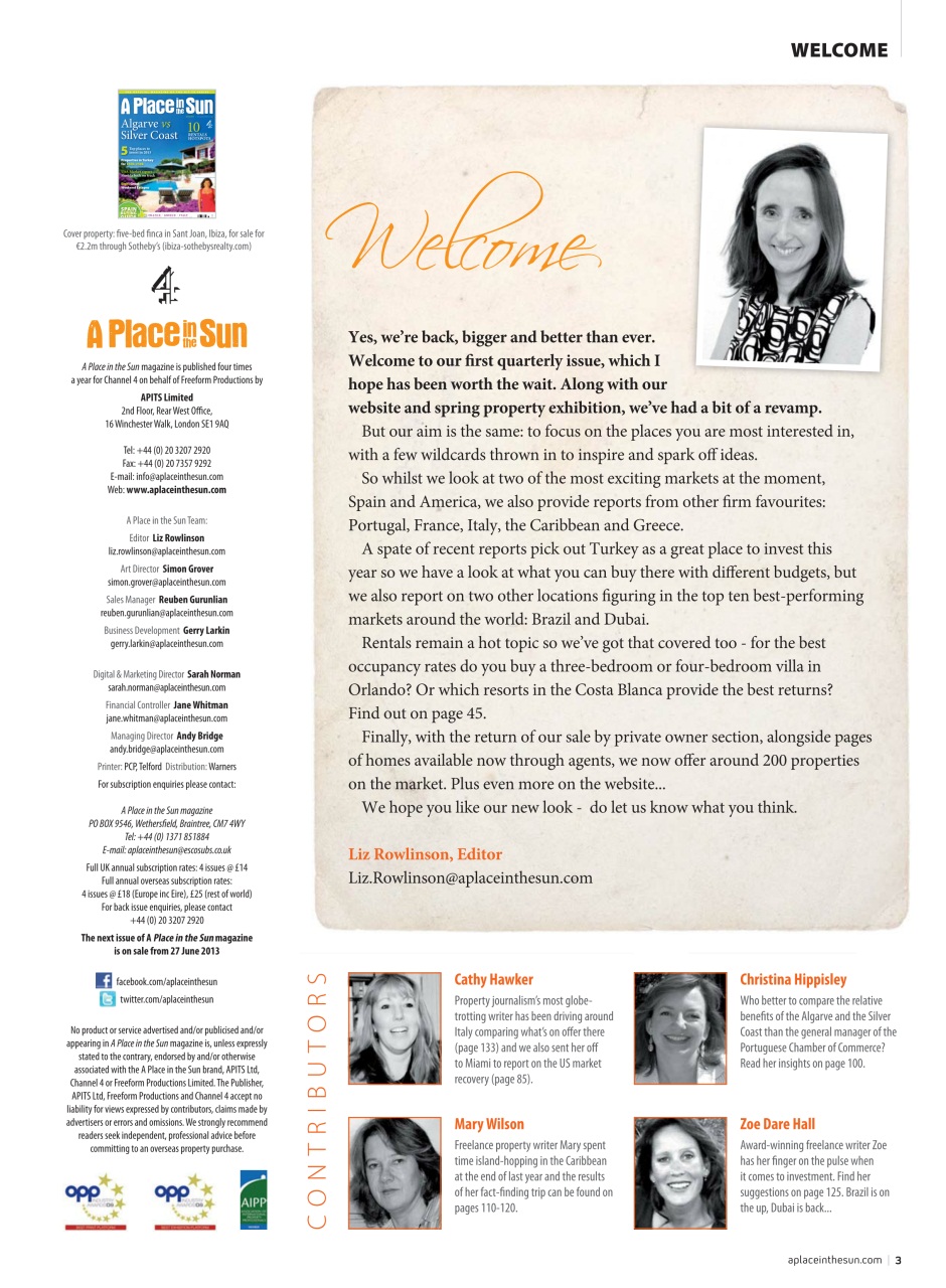 A Place in the Sun Magazine Preview Pages