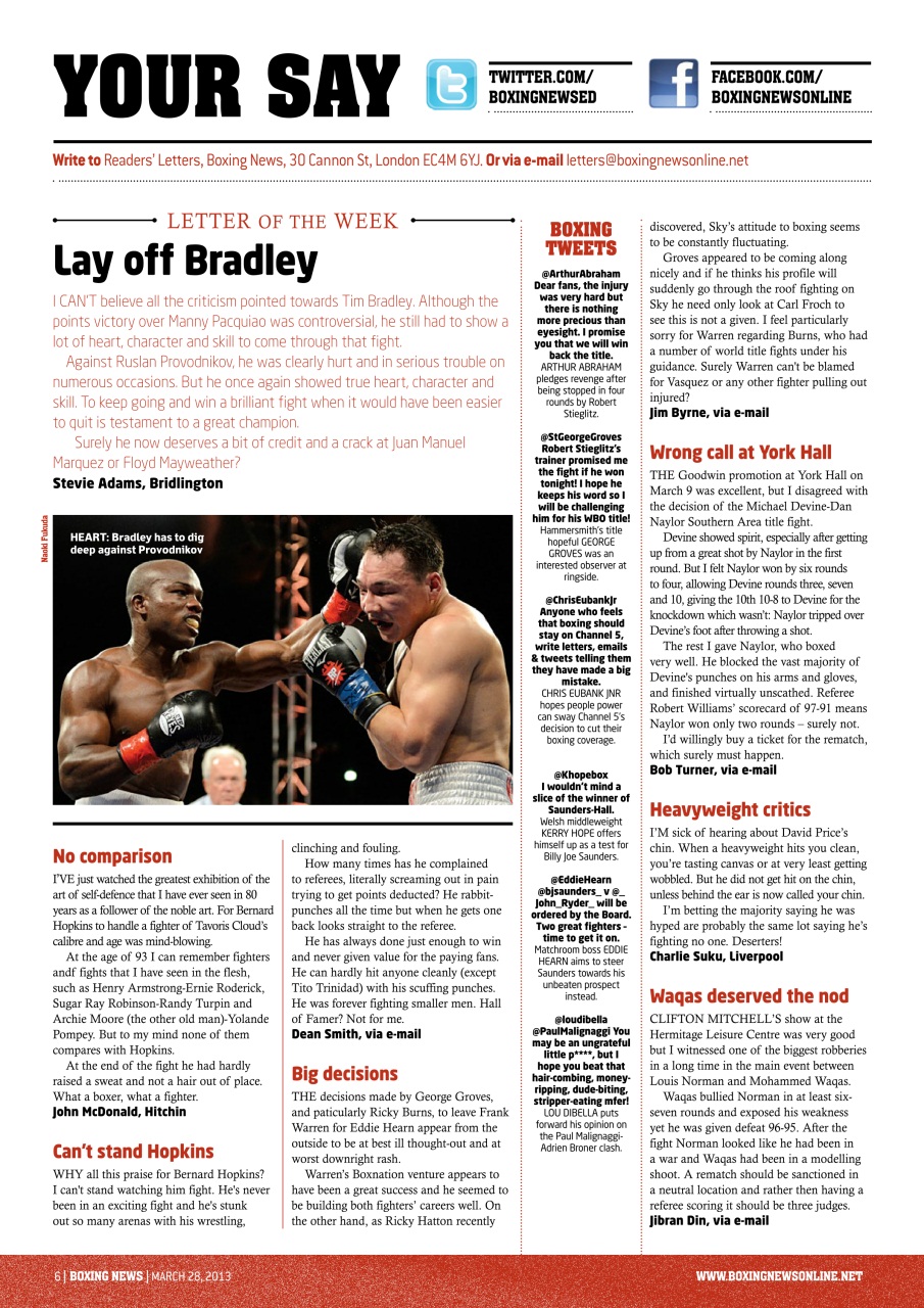 Boxing News Preview Pages