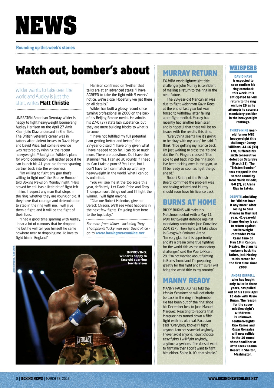 Boxing News Preview Pages