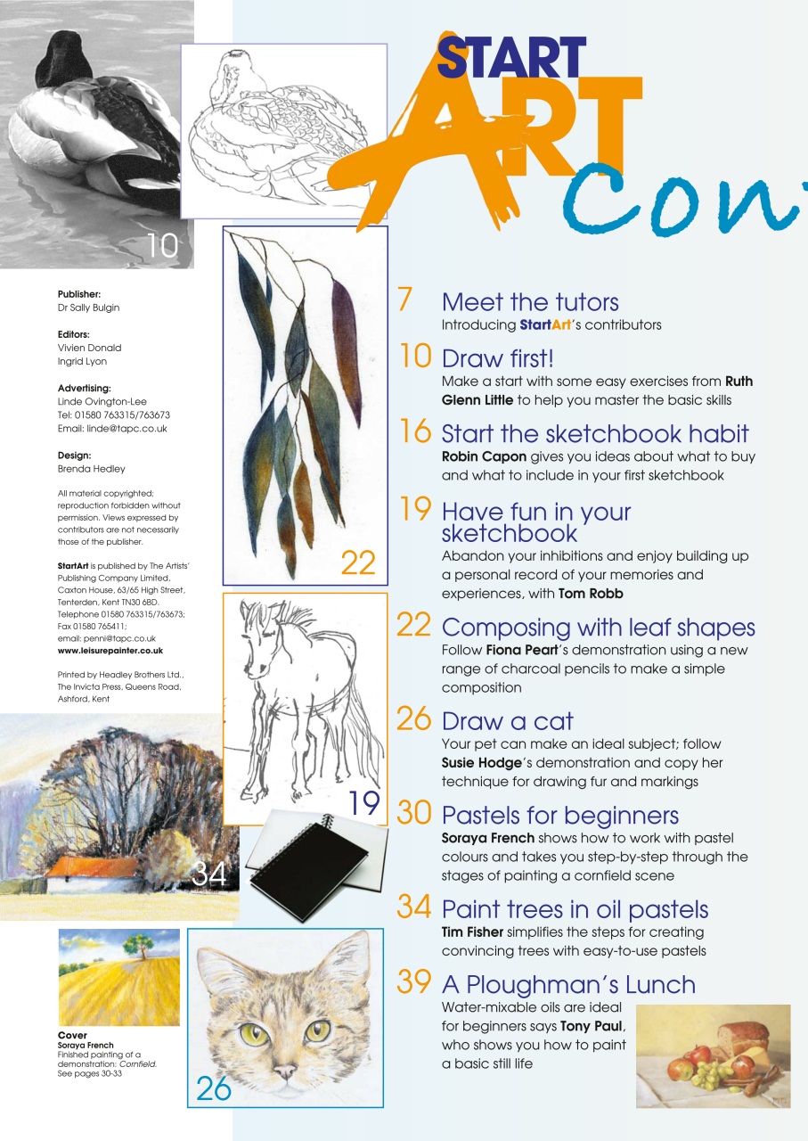 Start Art Preview Pages