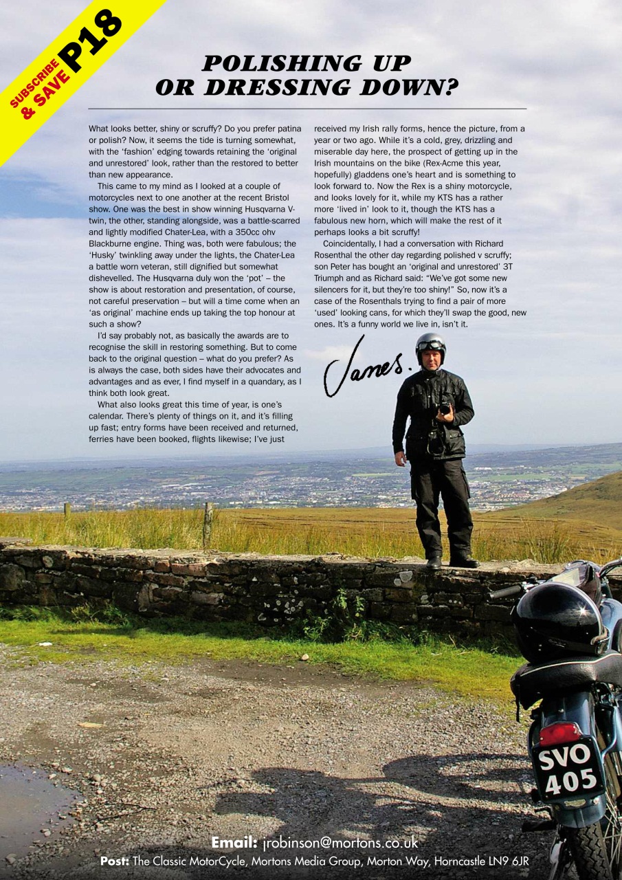 The Classic MotorCycle Preview Pages