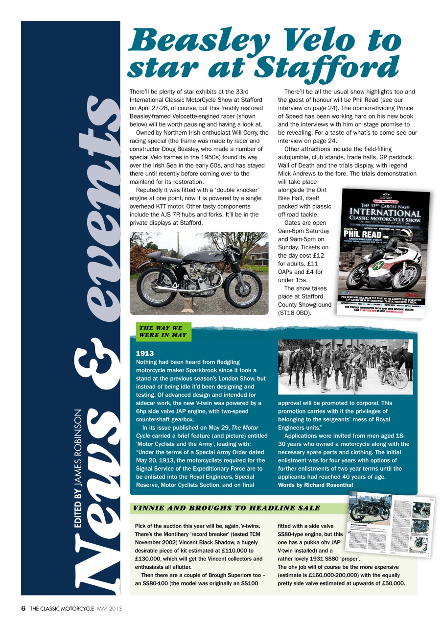 The Classic MotorCycle Preview Pages