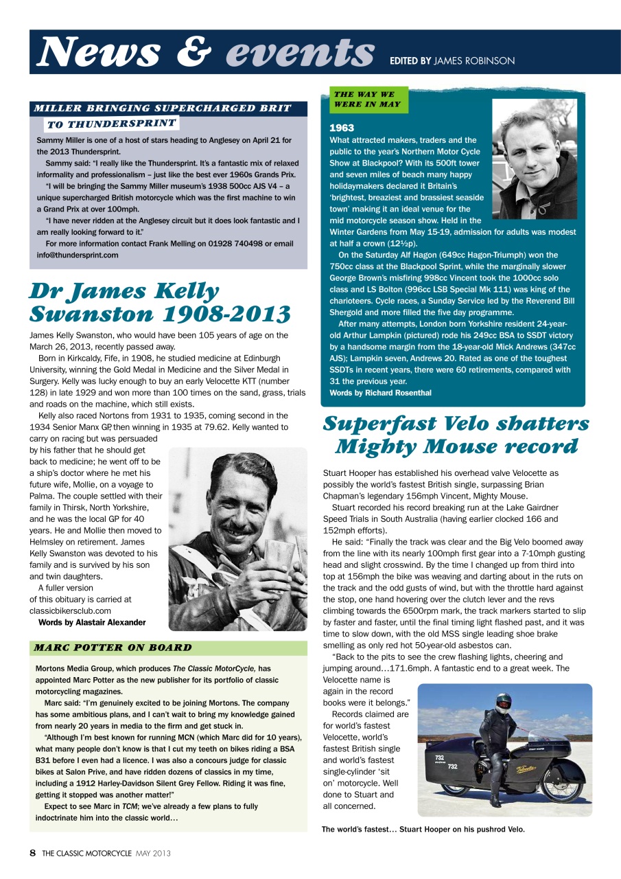 The Classic MotorCycle Preview Pages