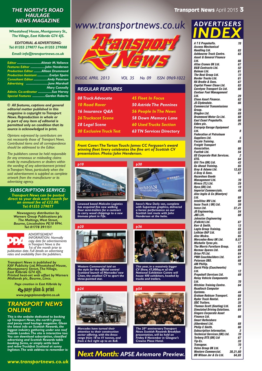 Transport News Preview Pages