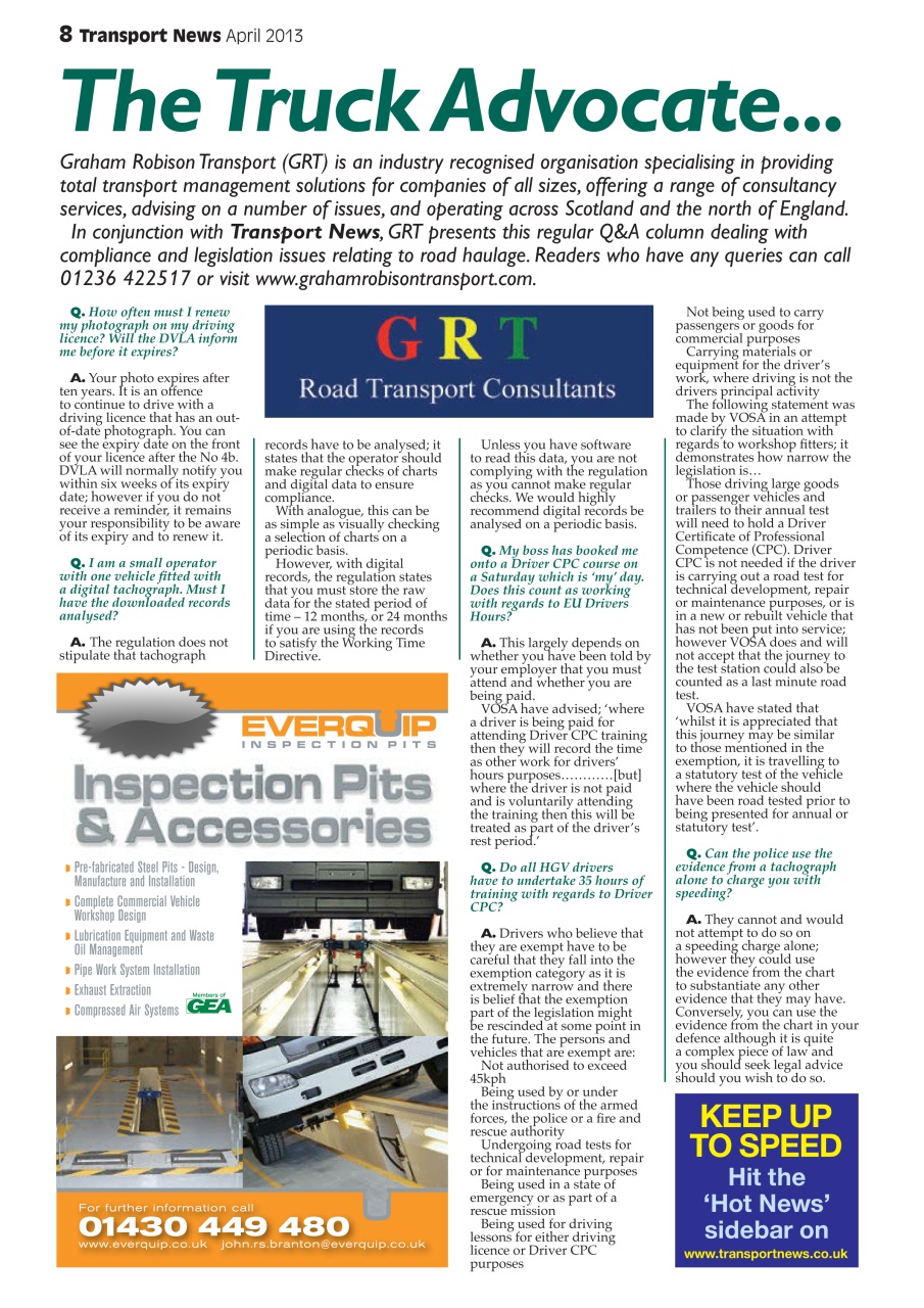 Transport News Preview Pages