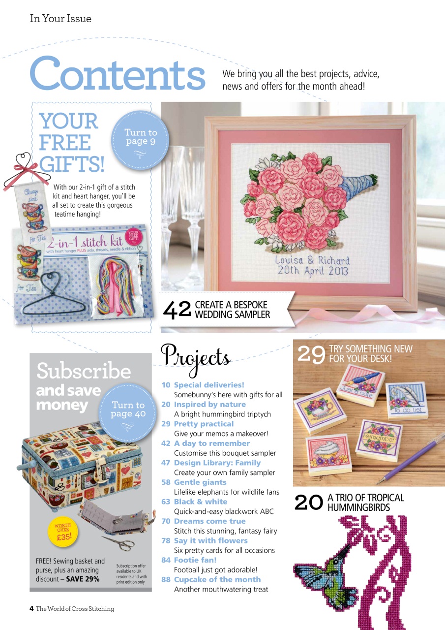 The World of Cross Stitching Preview Pages
