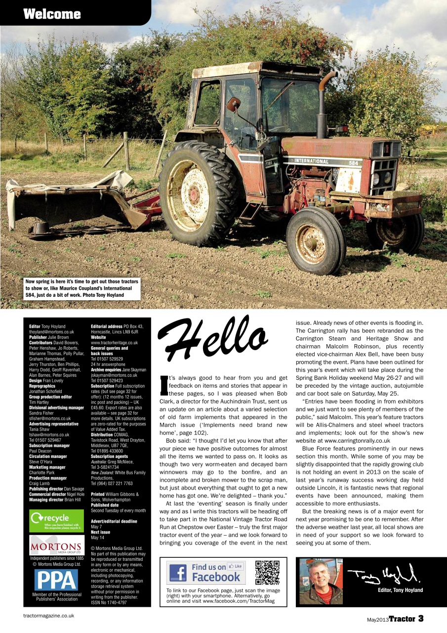 Tractor & Farming Heritage Magazine Preview Pages
