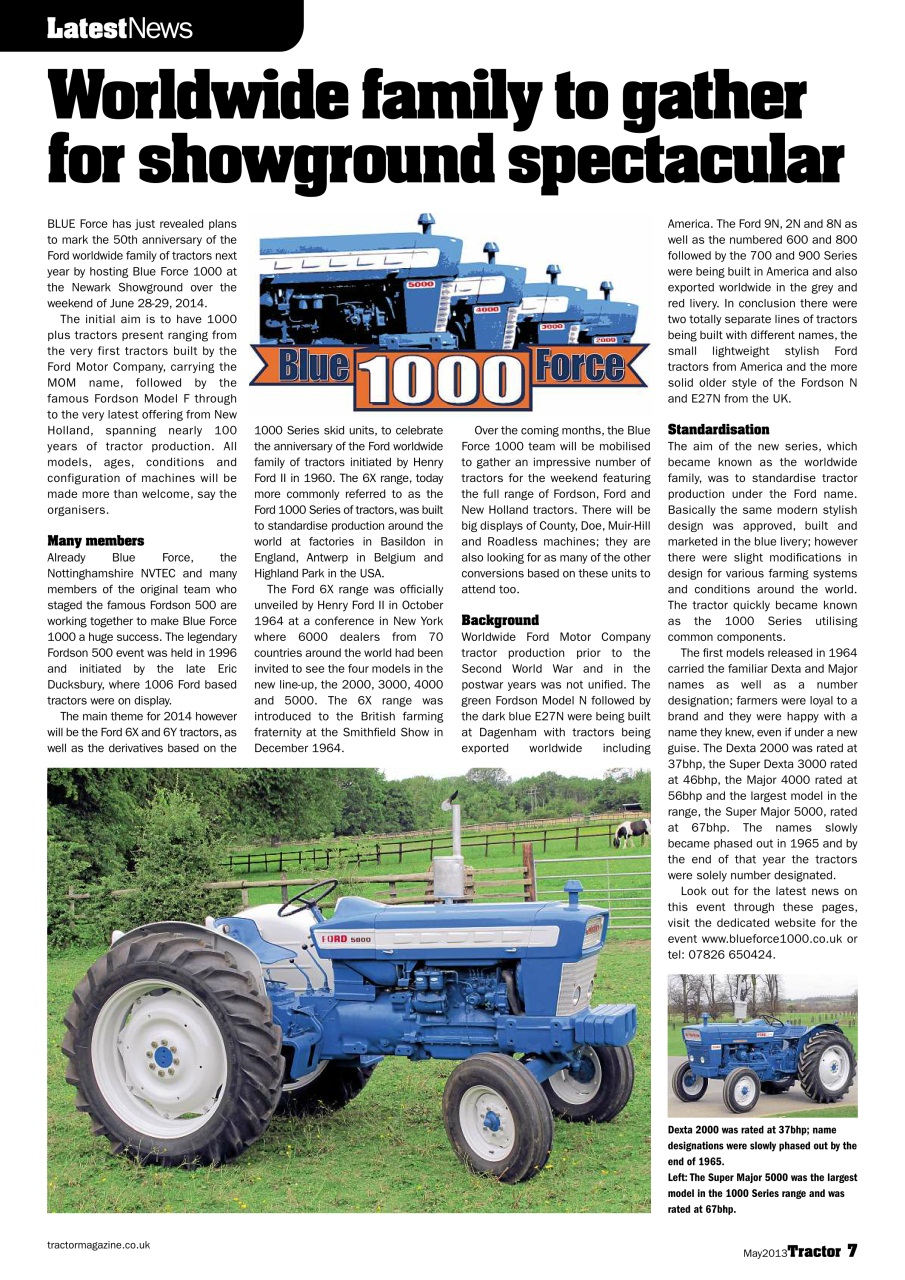 Tractor & Farming Heritage Magazine Preview Pages