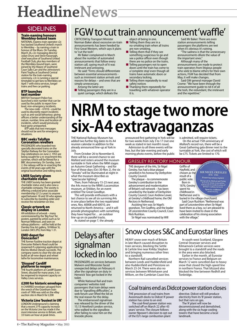 Railway Magazine Preview Pages