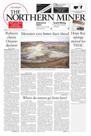 The Northern Miner issue Vol. 99 No. 7