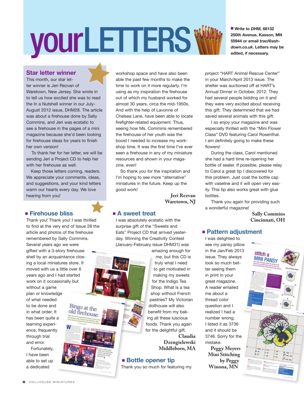 Dollhouse Miniatures Preview Pages