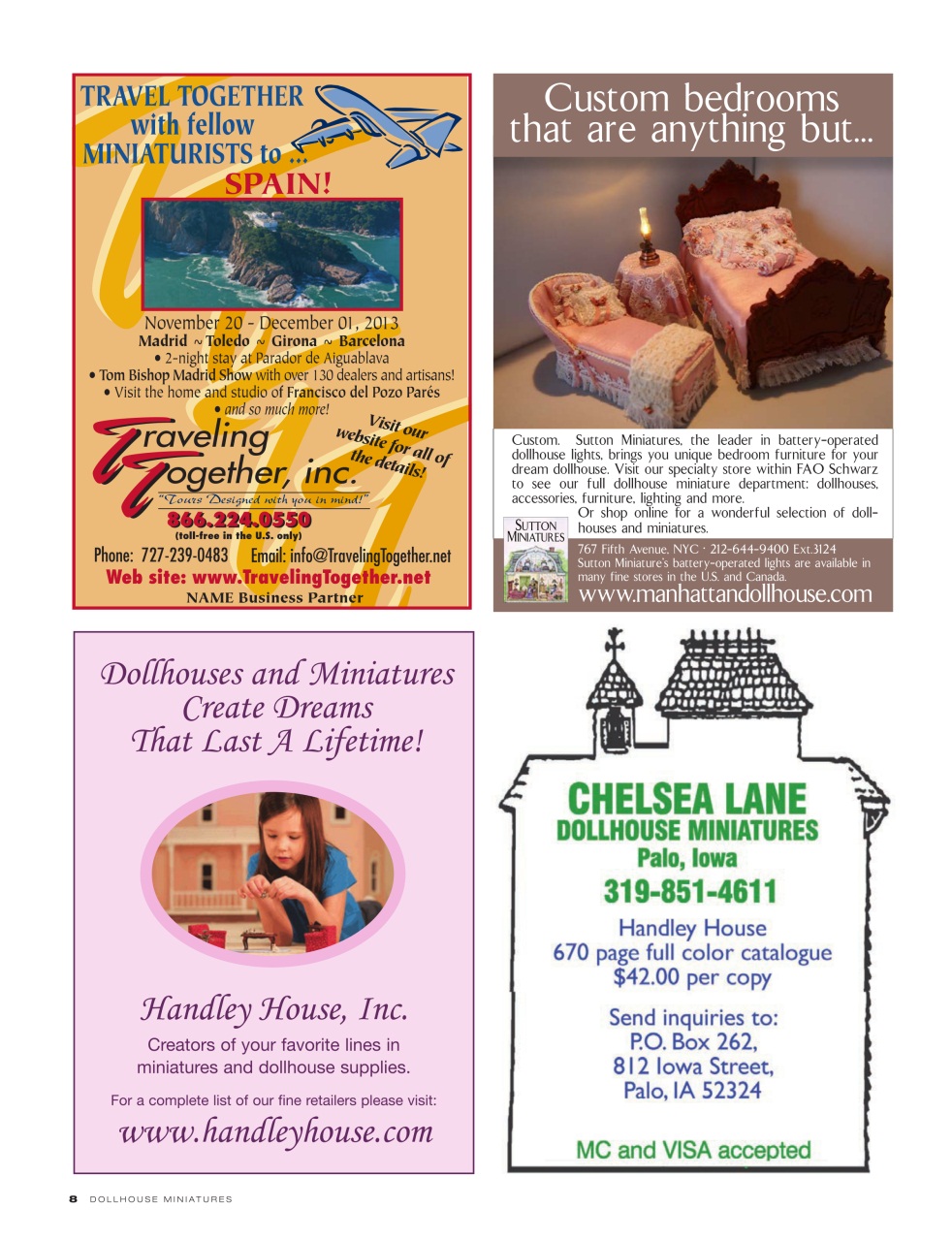 Dollhouse Miniatures Preview Pages