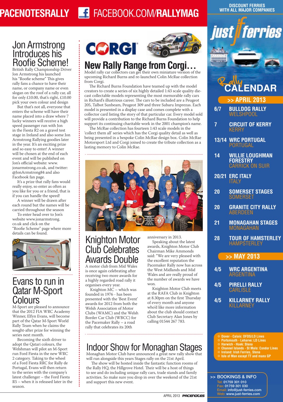 Pacenotes Rally magazine Preview Pages