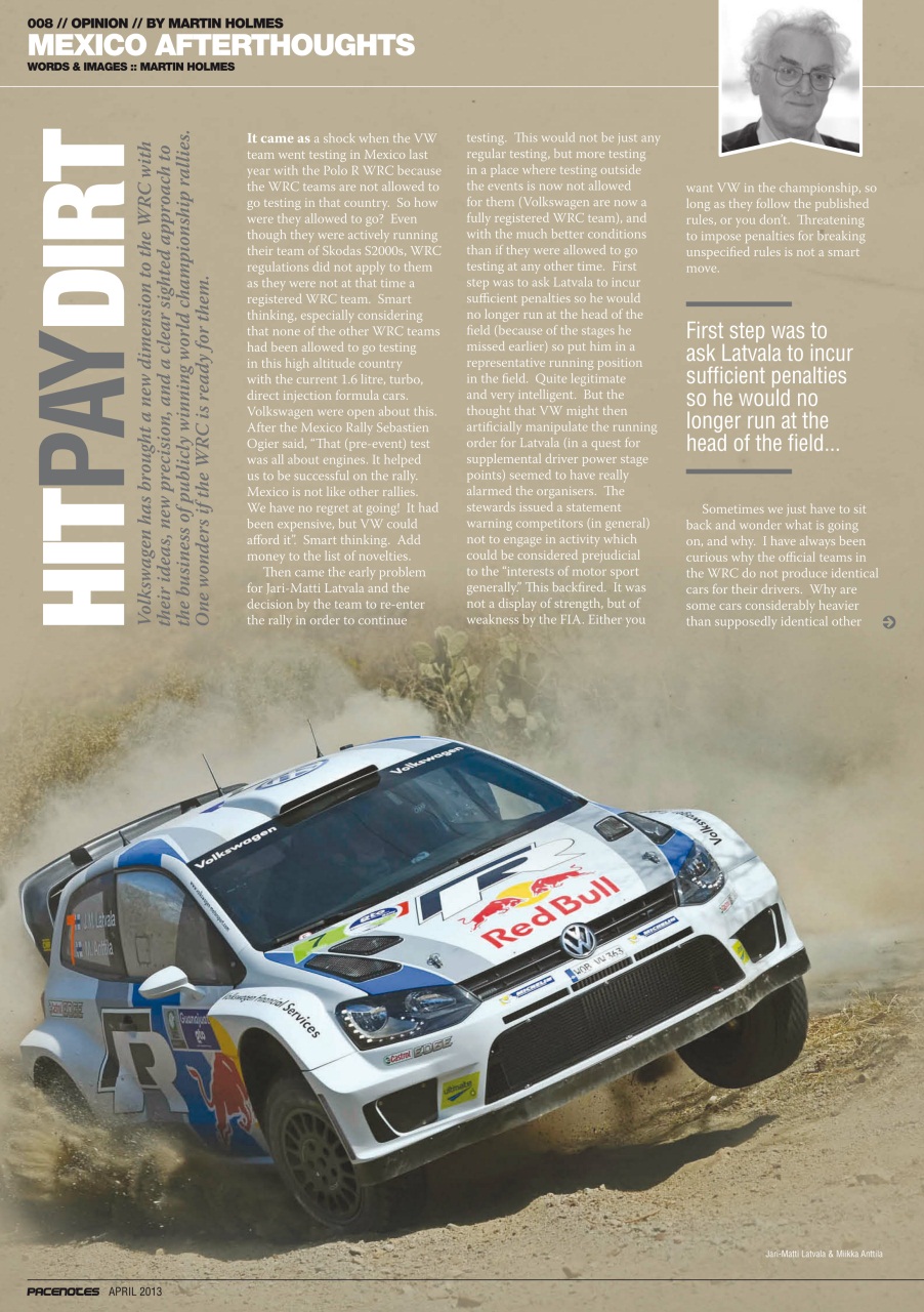 Pacenotes Rally magazine Preview Pages