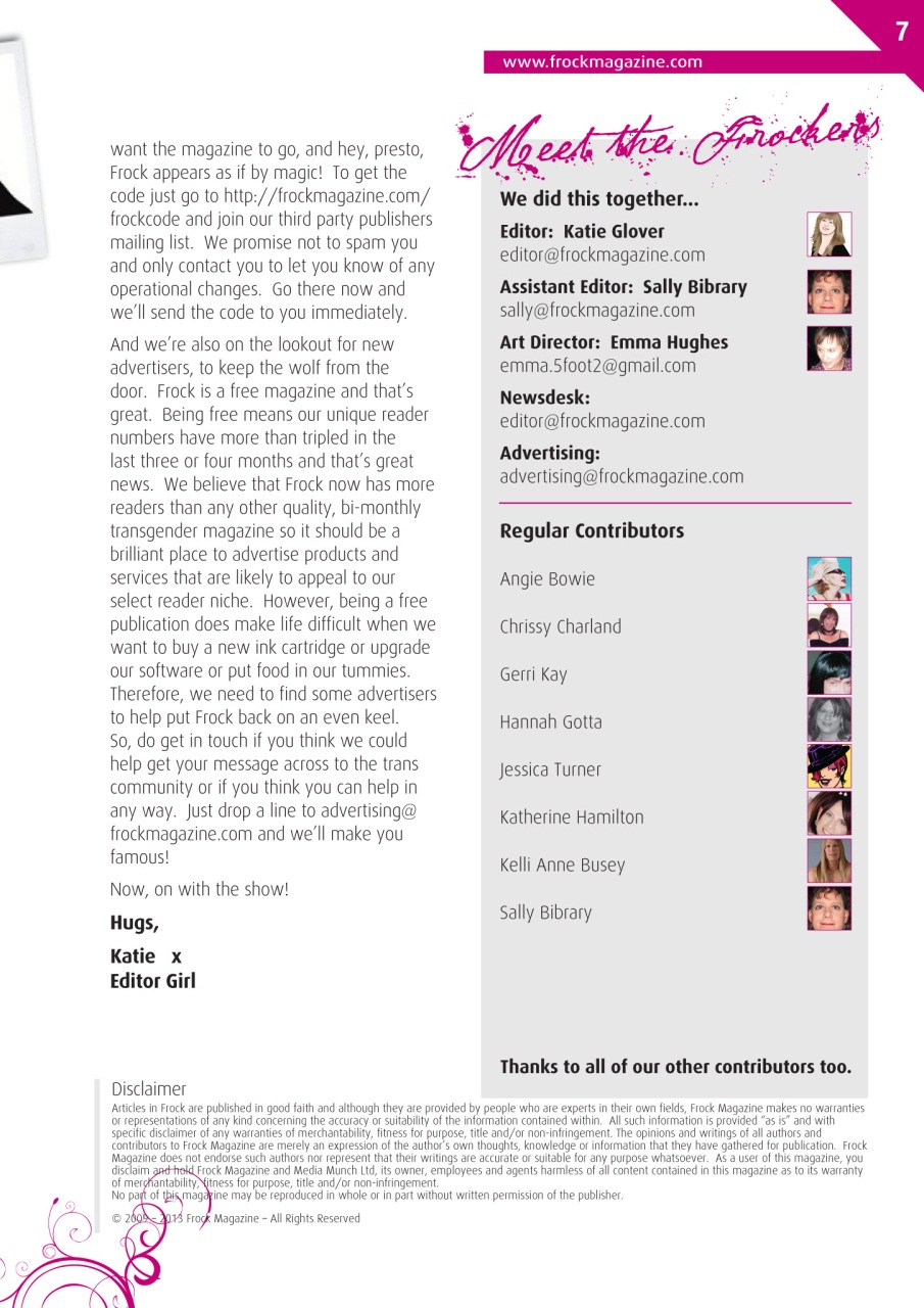 Frock Magazine Preview Pages