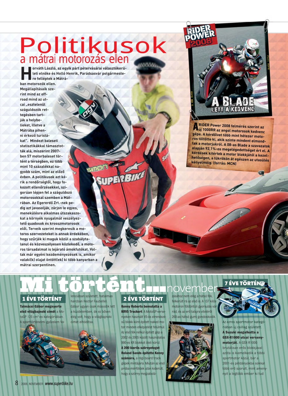 SuperBike Hungary Preview Pages