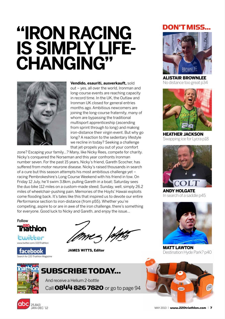 220 Triathlon Magazine Preview Pages
