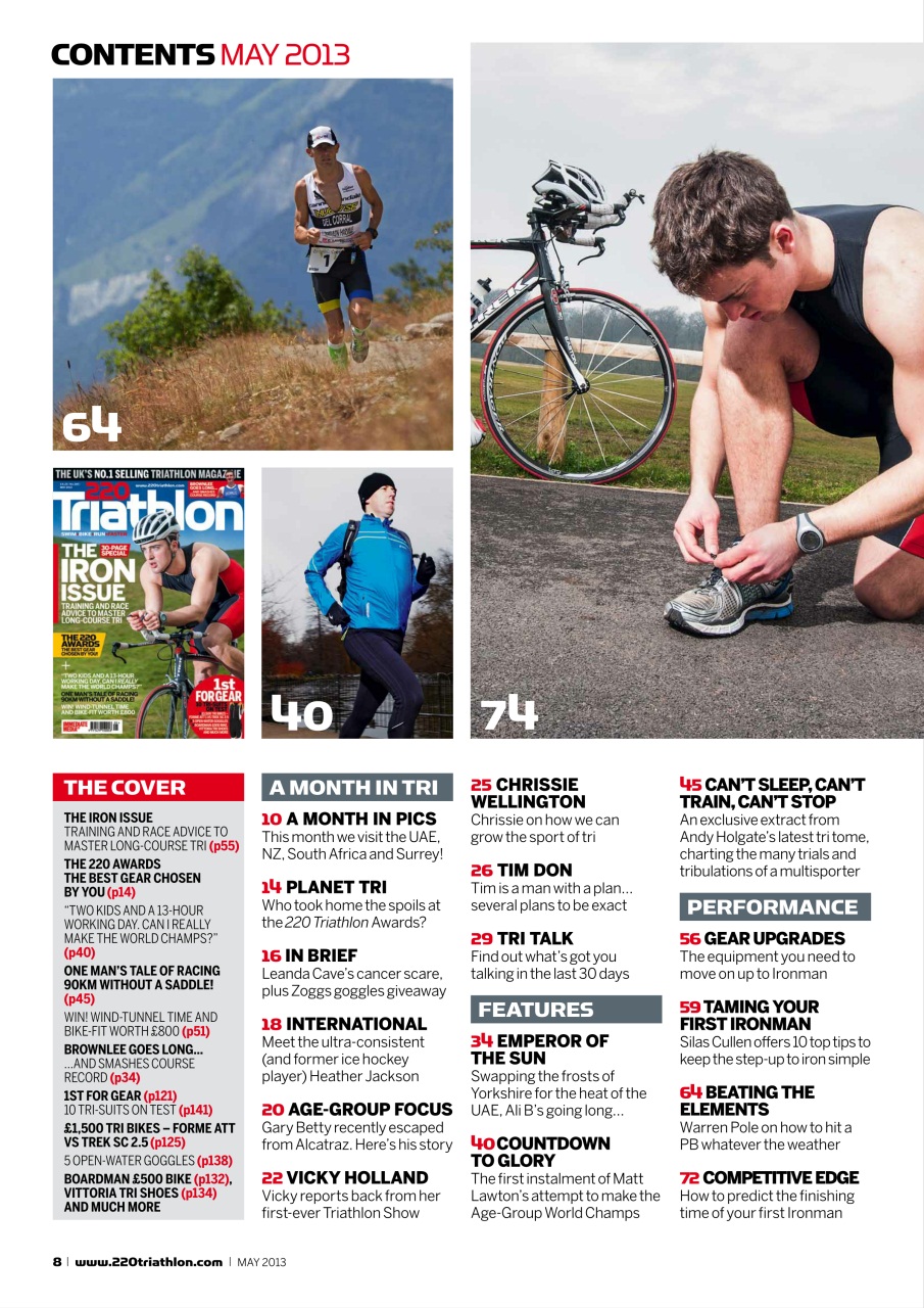 220 Triathlon Magazine Preview Pages