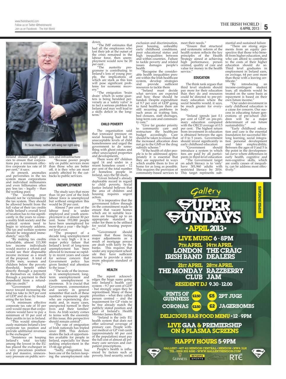 Irish World Preview Pages