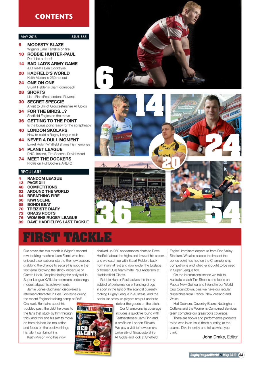 Rugby League World Preview Pages