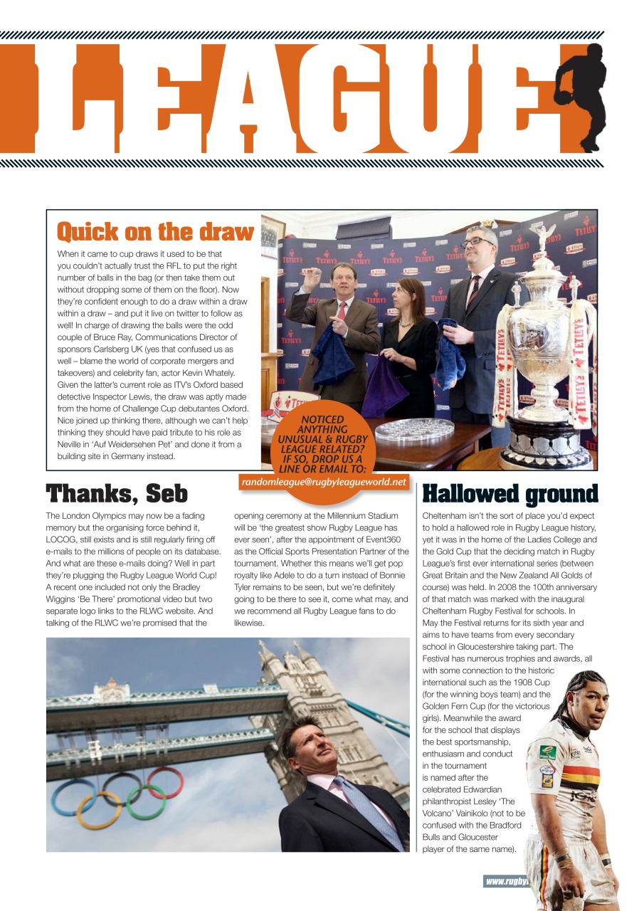 Rugby League World Preview Pages