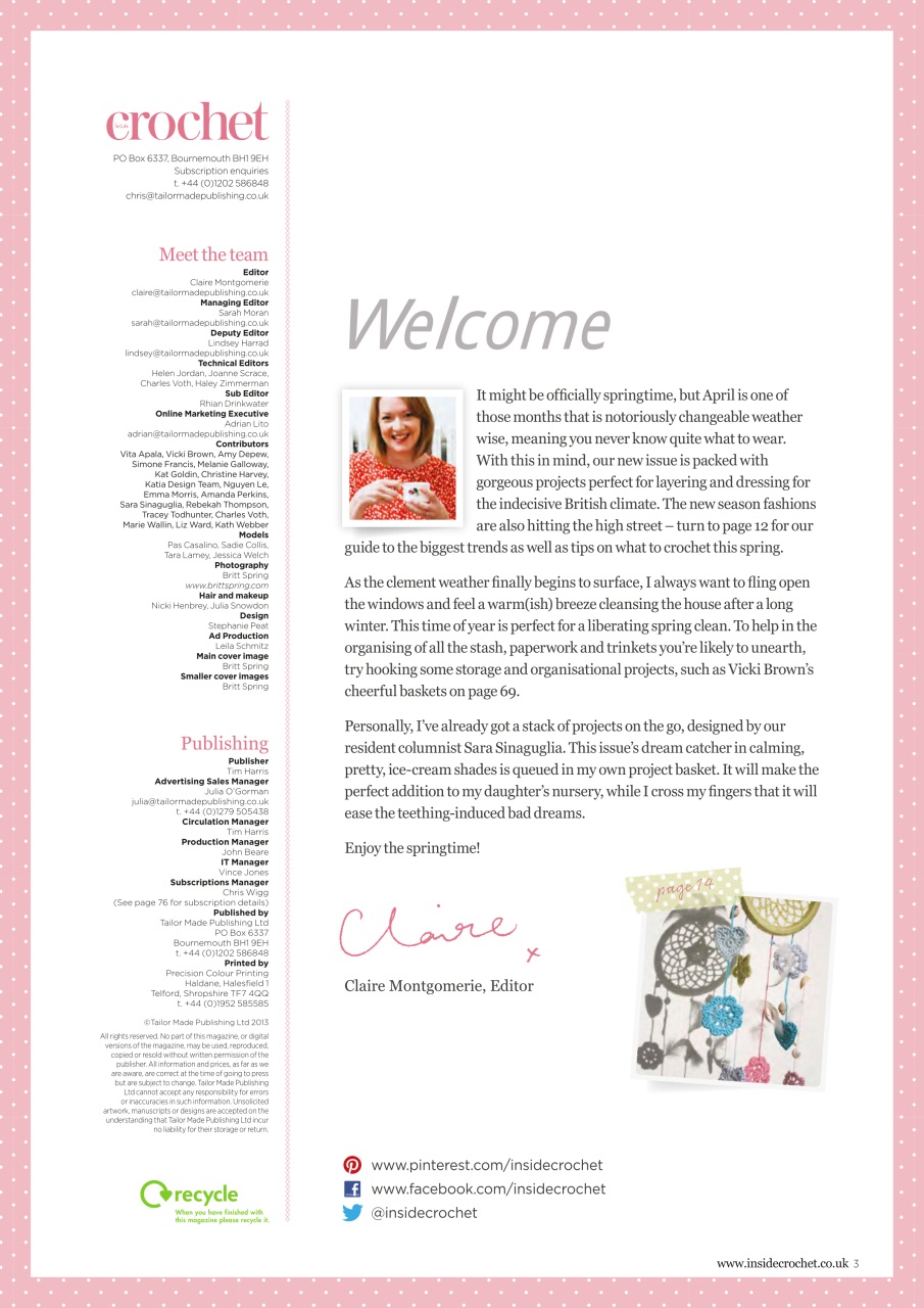 Inside Crochet Preview Pages