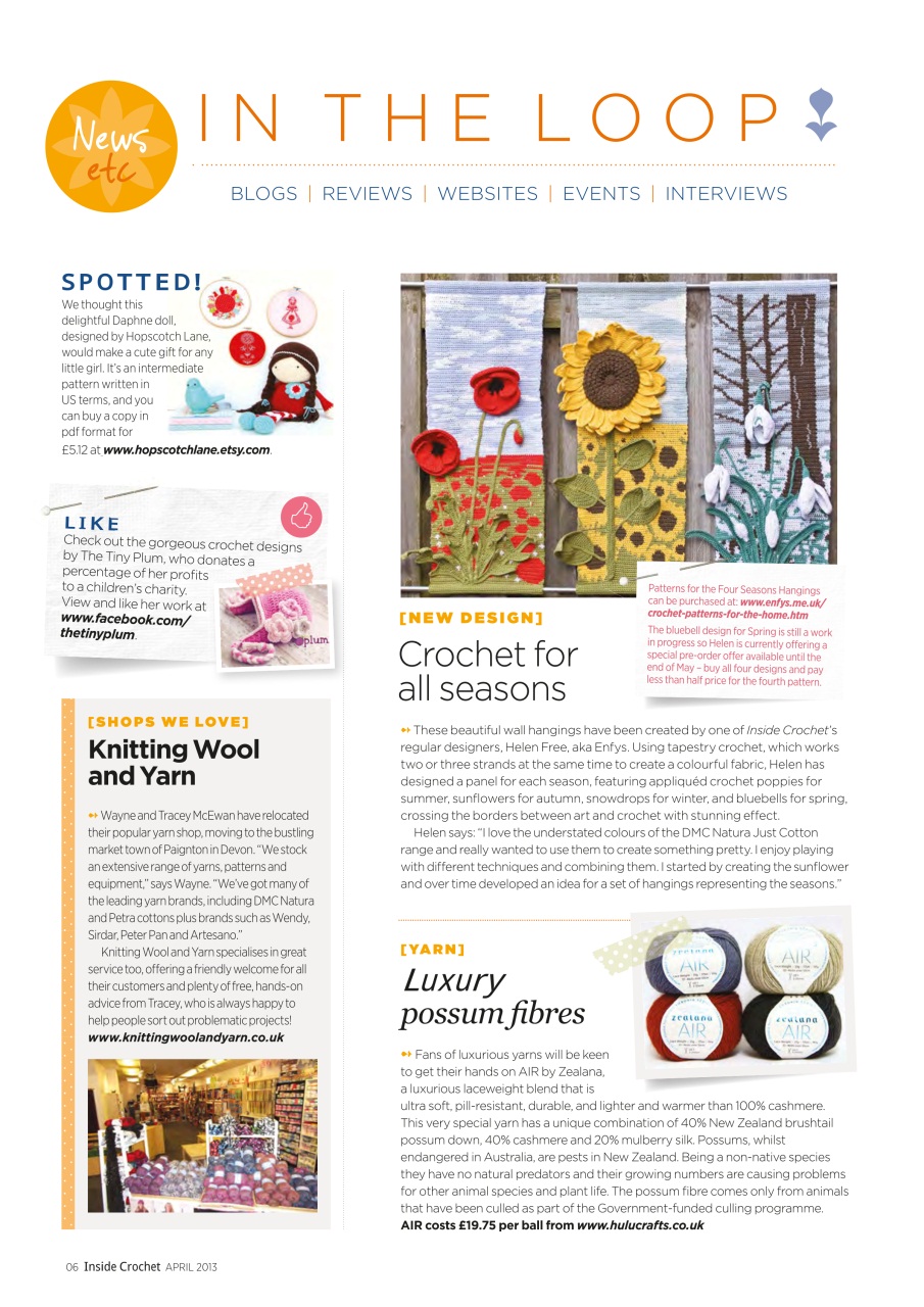 Inside Crochet Preview Pages