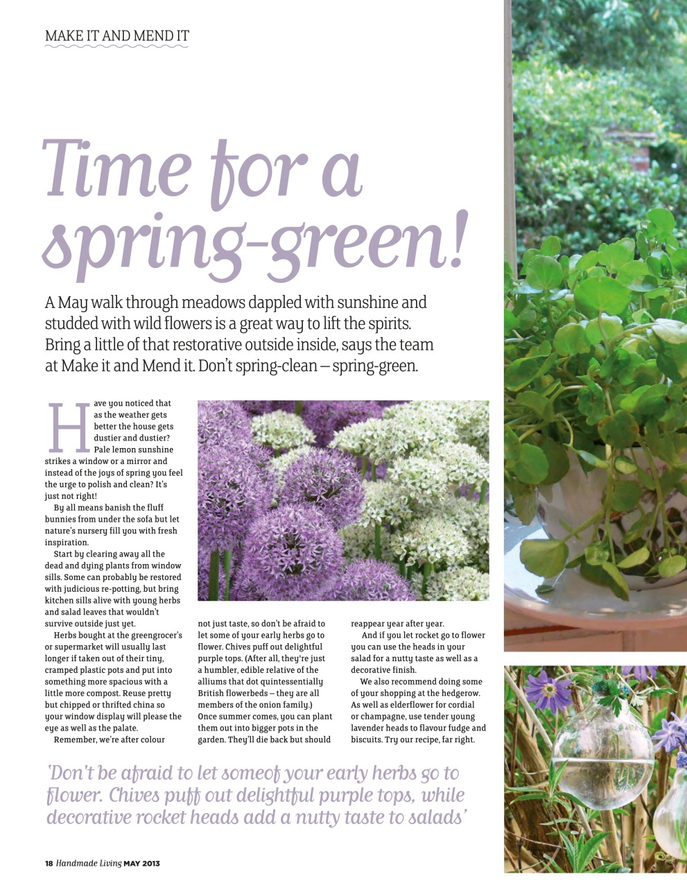 Handmade Living Preview Pages