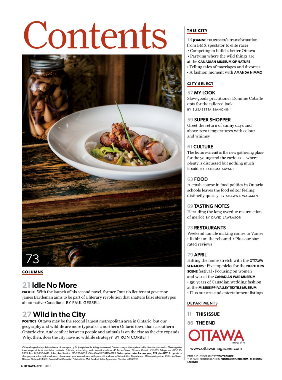 Ottawa Magazine Preview Pages