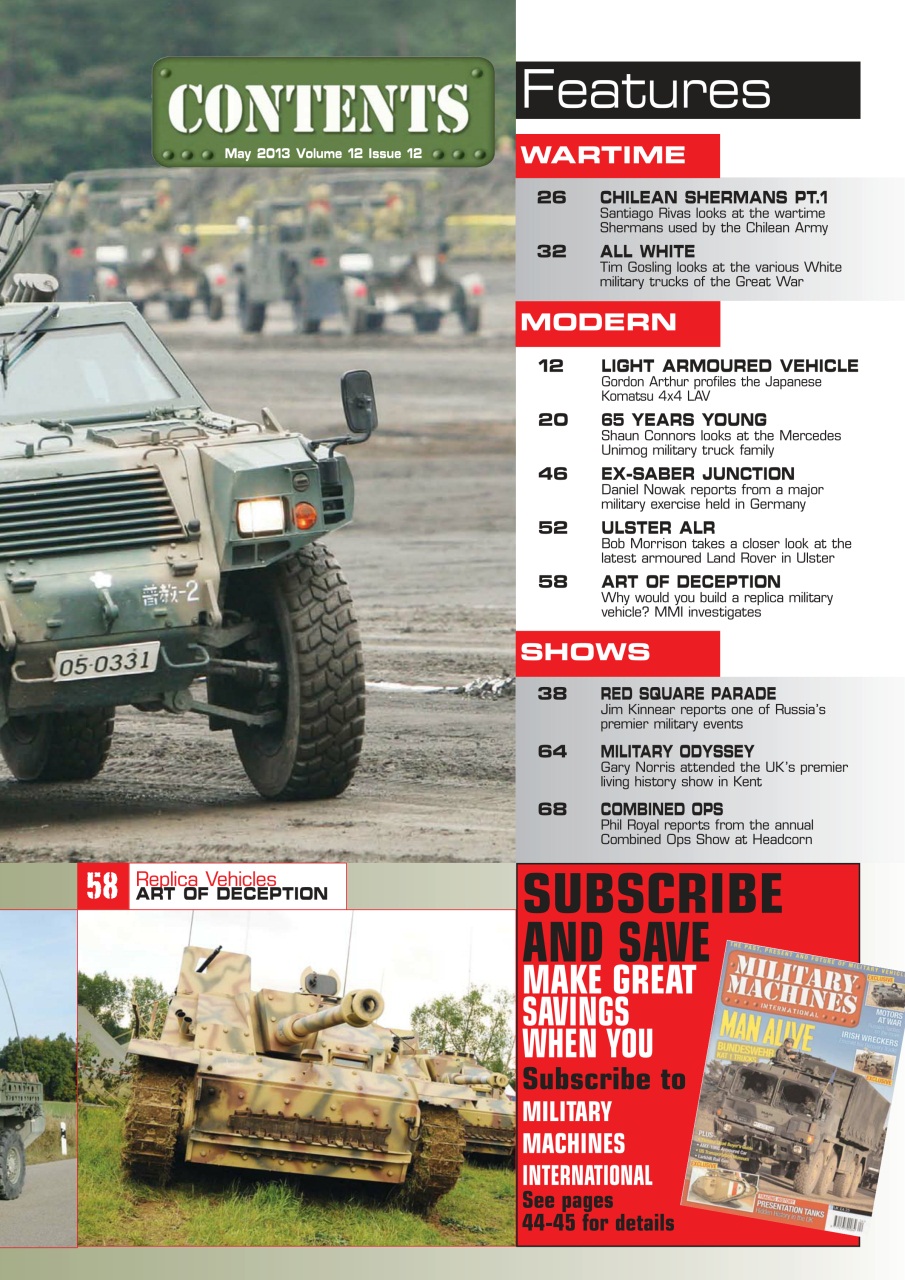 Military Machines International Preview Pages