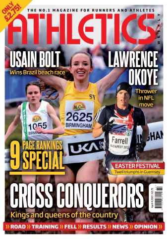 AW – Athletics Weekly Magazine issue AW April 4 2013
