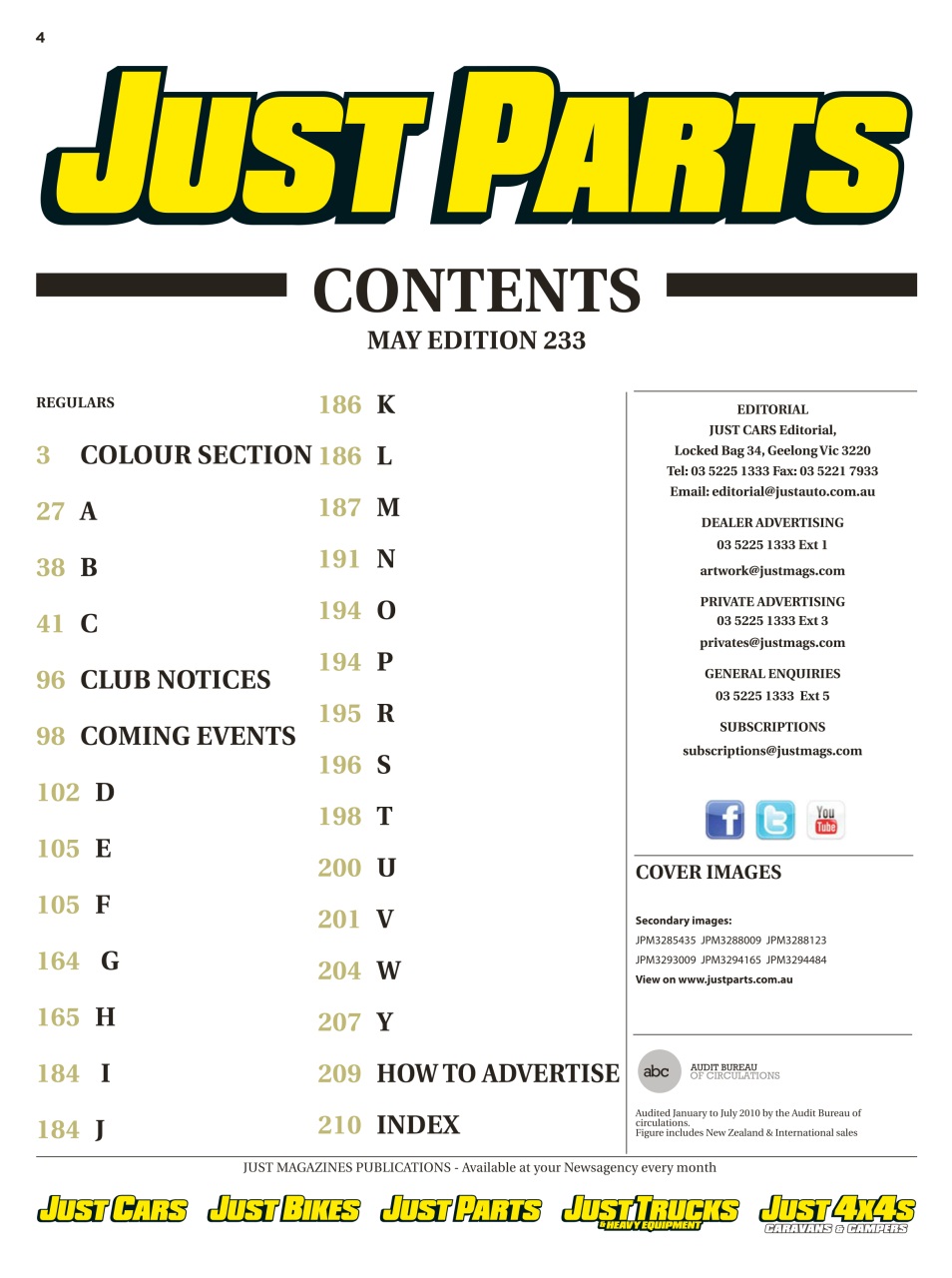 JUST PARTS Preview Pages