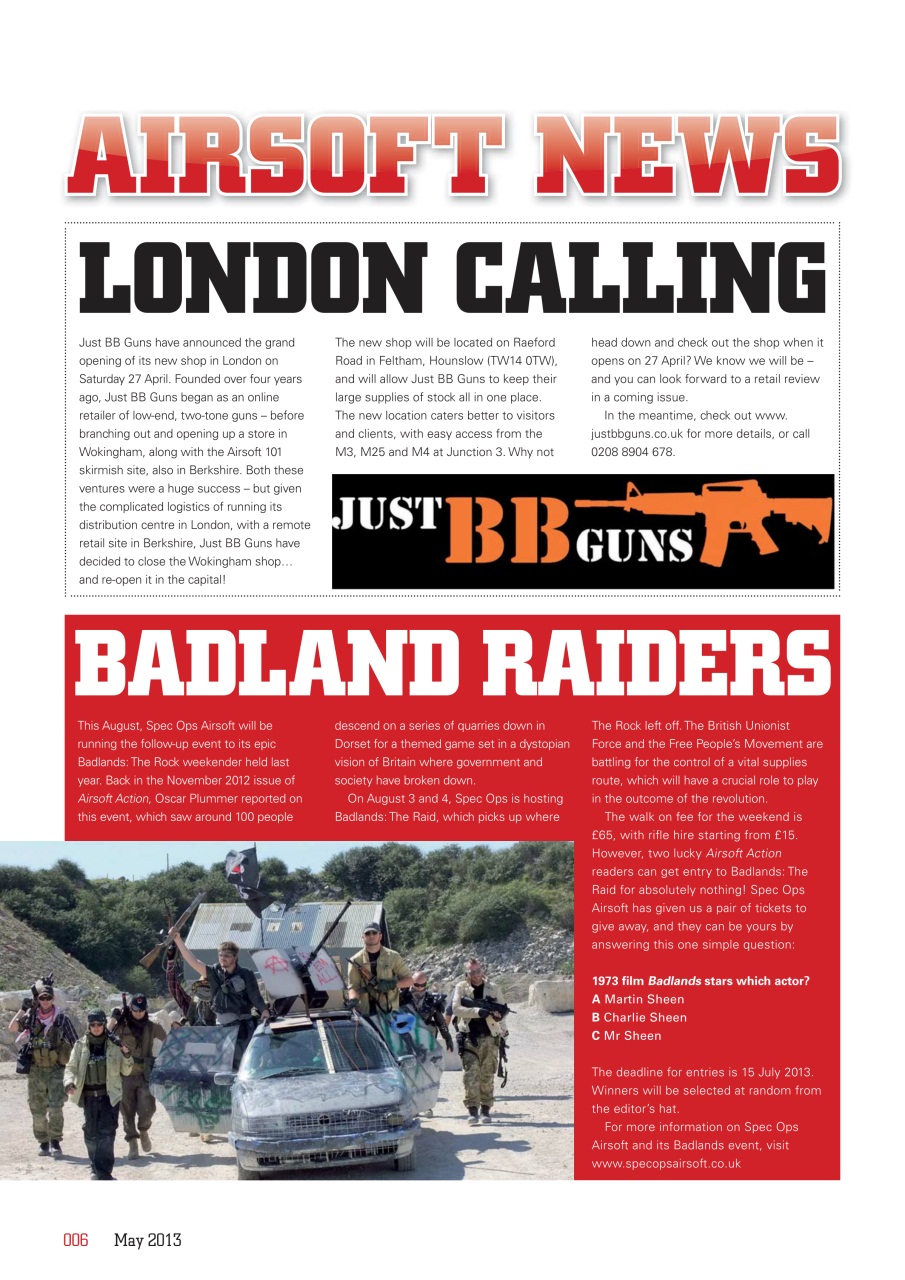 Airsoft Action Preview Pages