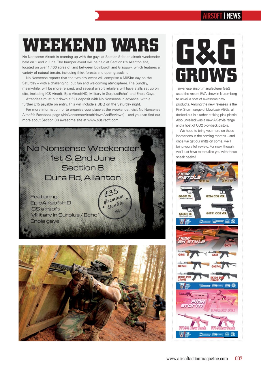 Airsoft Action Preview Pages