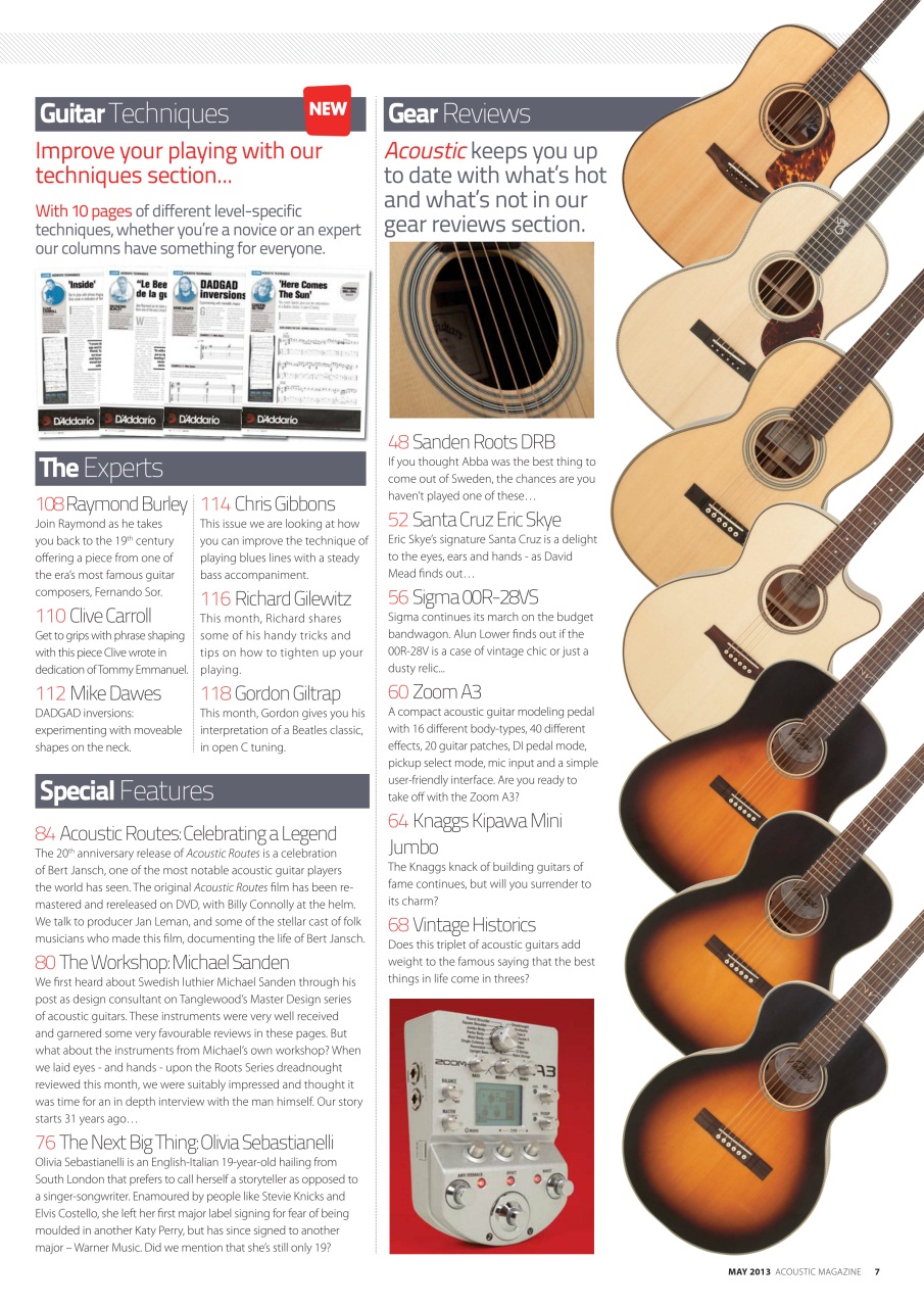 Acoustic Preview Pages