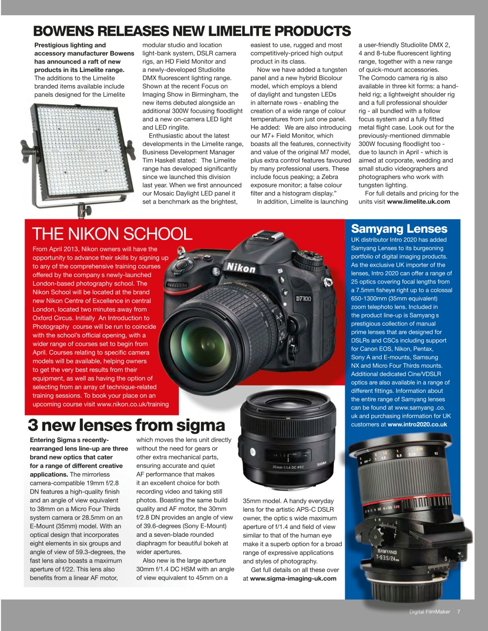 Digital FilmMaker Preview Pages