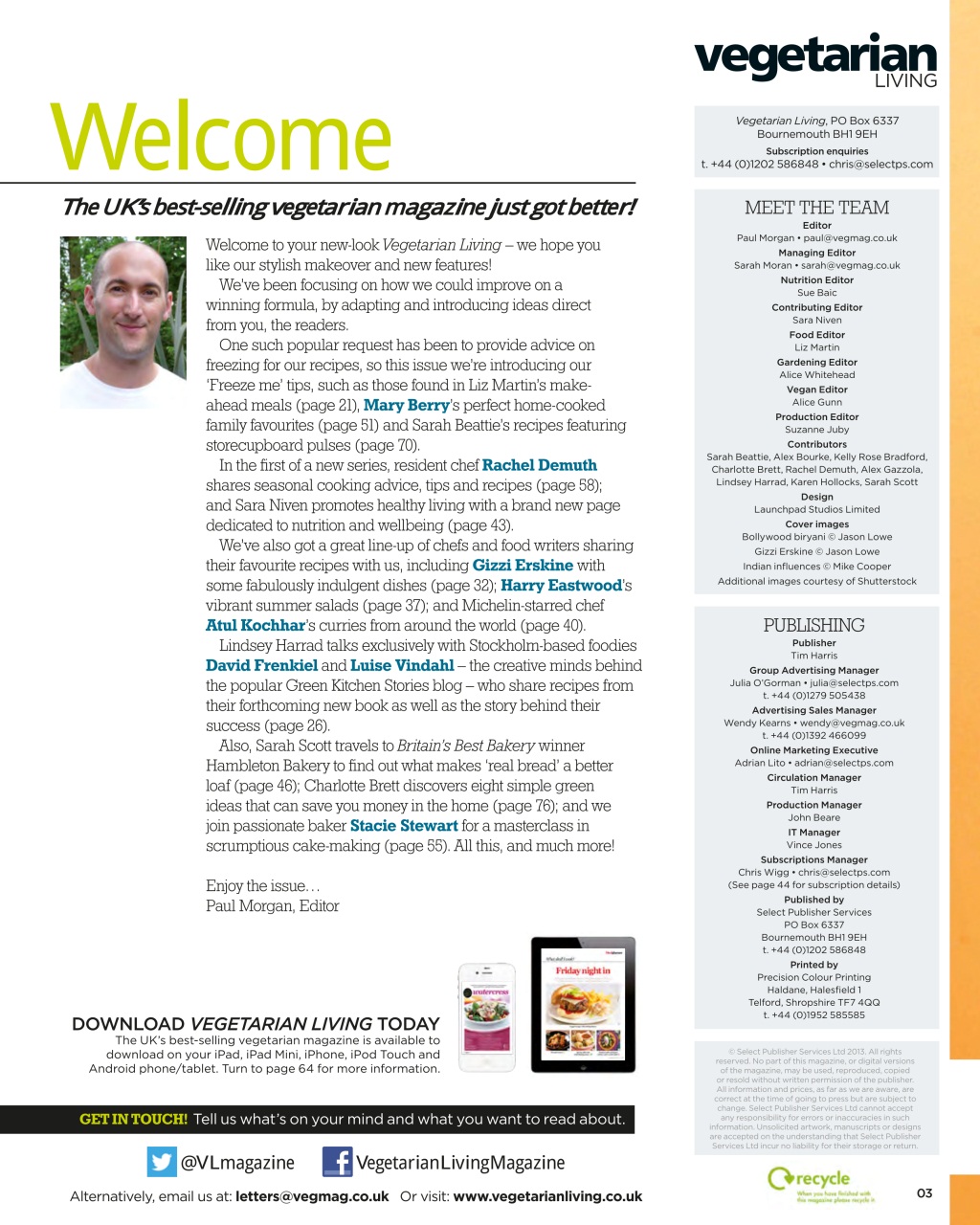 Vegetarian Living Preview Pages