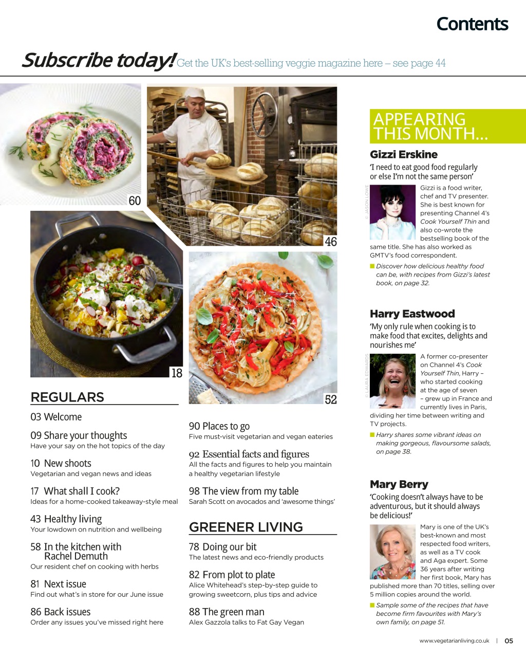 Vegetarian Living Preview Pages