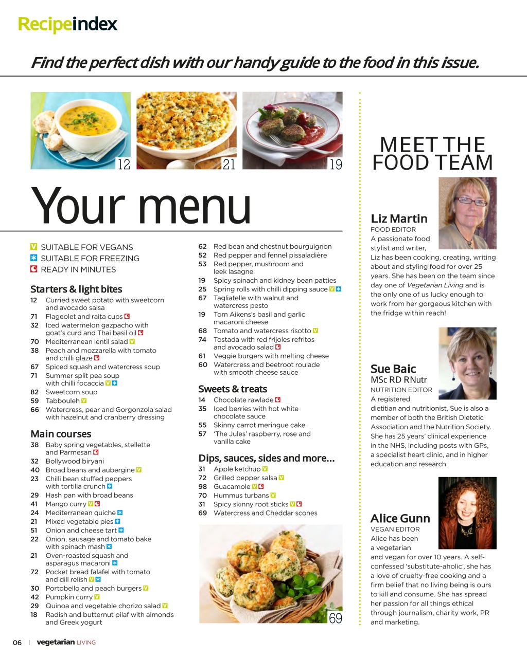 Vegetarian Living Preview Pages