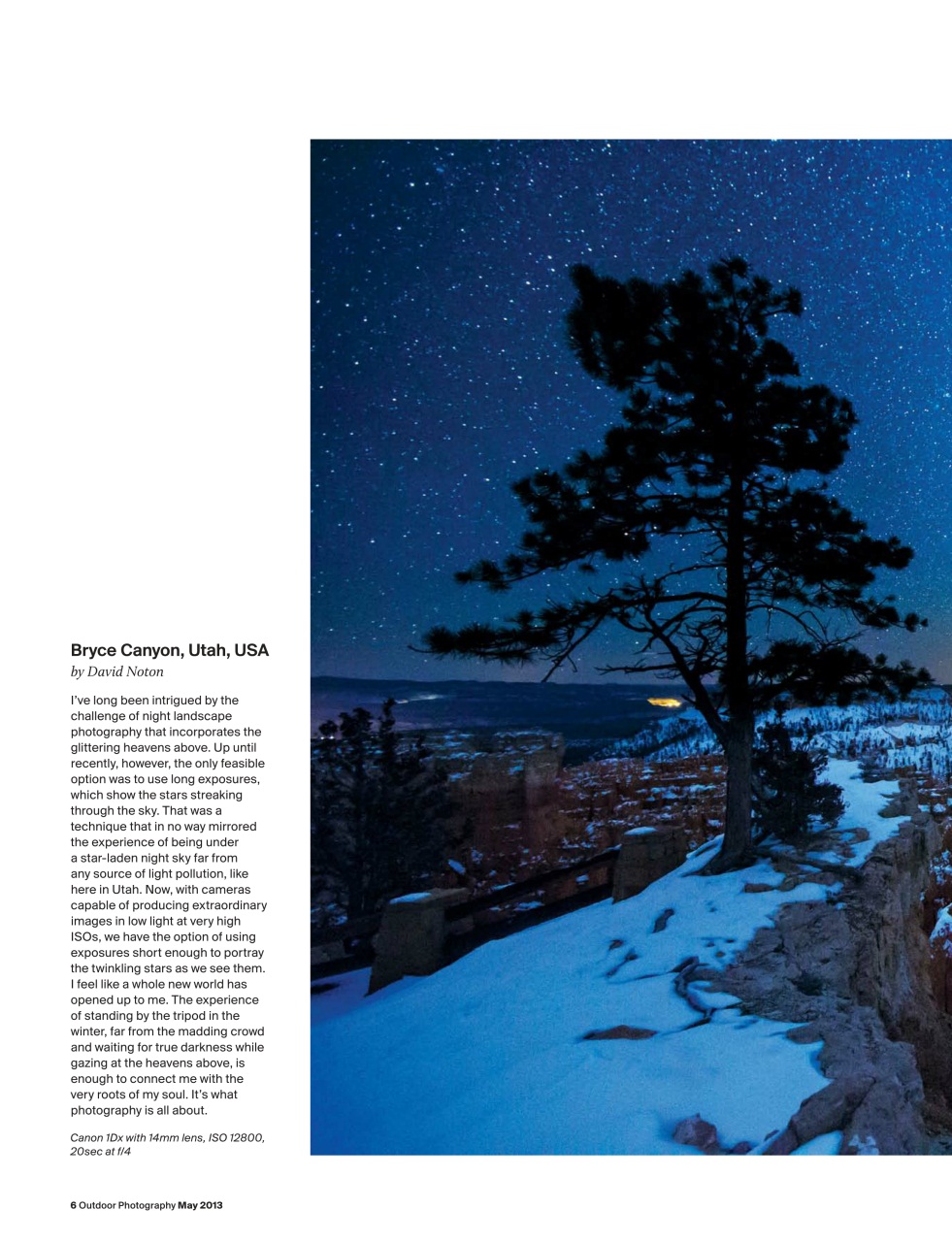 Outdoor Photography Preview Pages