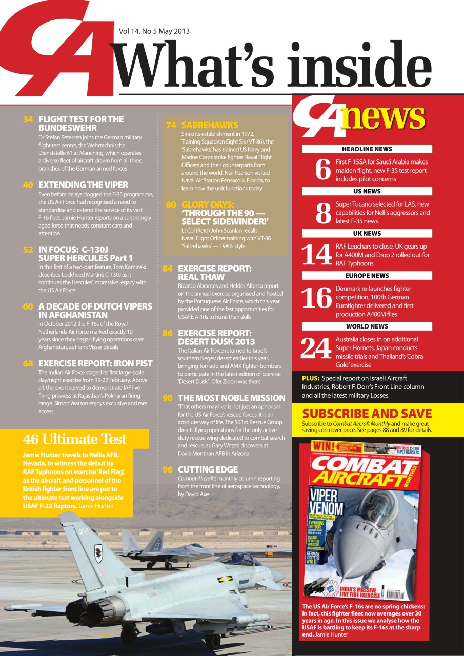Combat Aircraft Journal Preview Pages