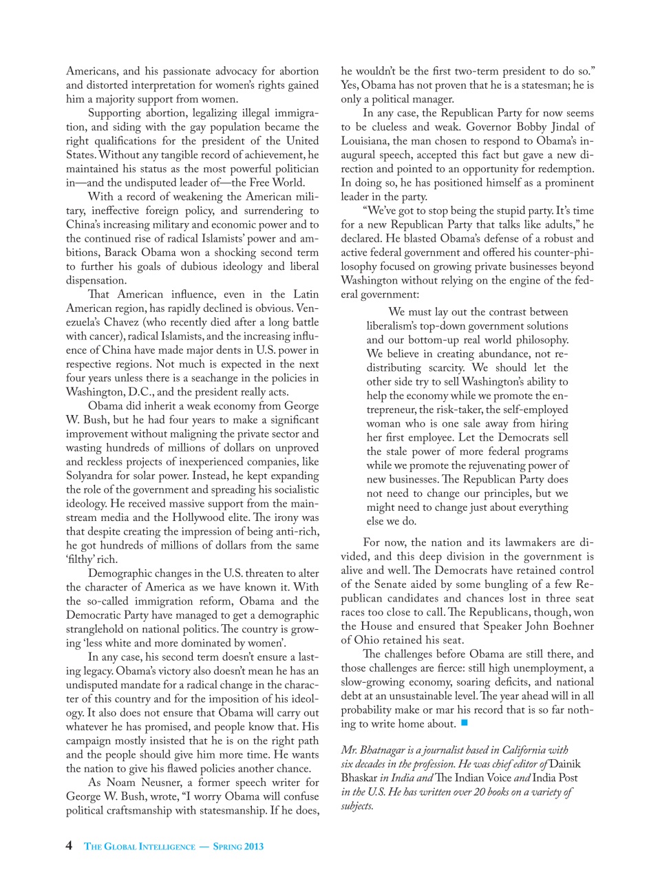 The Global Intelligence Preview Pages