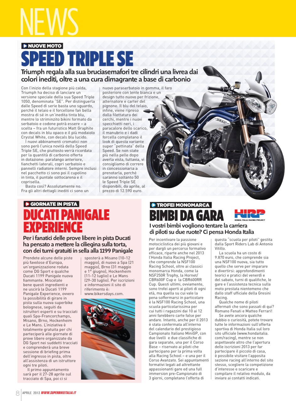 Superbike Italia Preview Pages